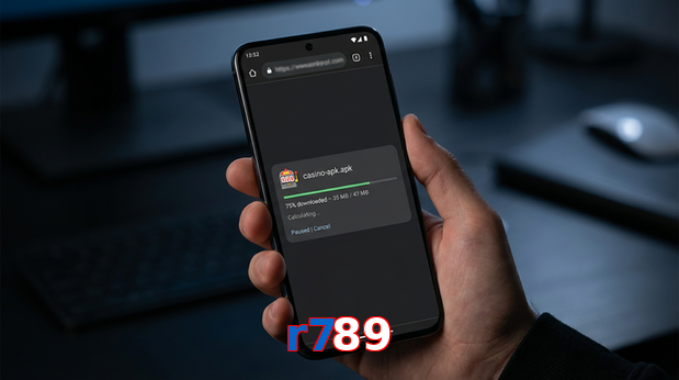 Main screen of R789 apk page for PK players
